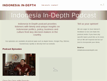 Tablet Screenshot of indonesiaindepth.com